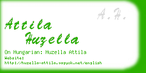 attila huzella business card